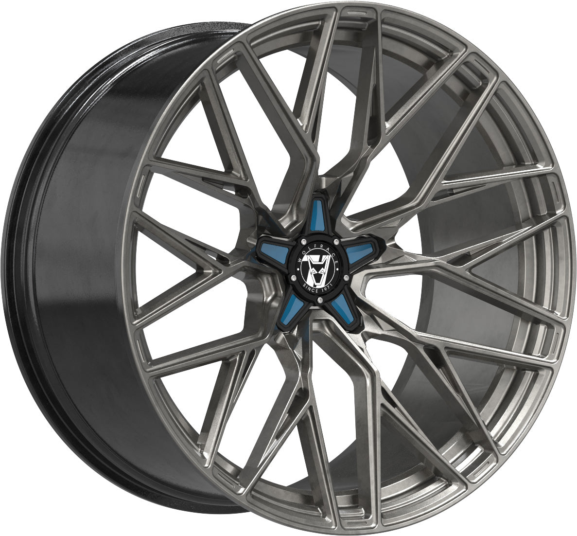 Wolfrace 71 Wolfsburg GTR CUSTOM Racing Carbon Blue Inserts