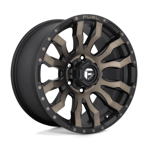 4 x Fuel 1PC D674 BLITZ MATTE BLACK DOUBLE DARK TINT