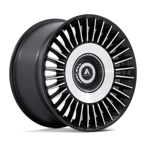 Asanti Black ABL-40 TIARA SATIN BLACK BRIGHT MACH FACE