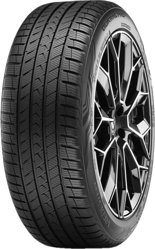 4 x AXE EX44 GLOSS BLACK & 4 x 225/60R17 103V XL VREDESTEIN QUATRAC PRO+
