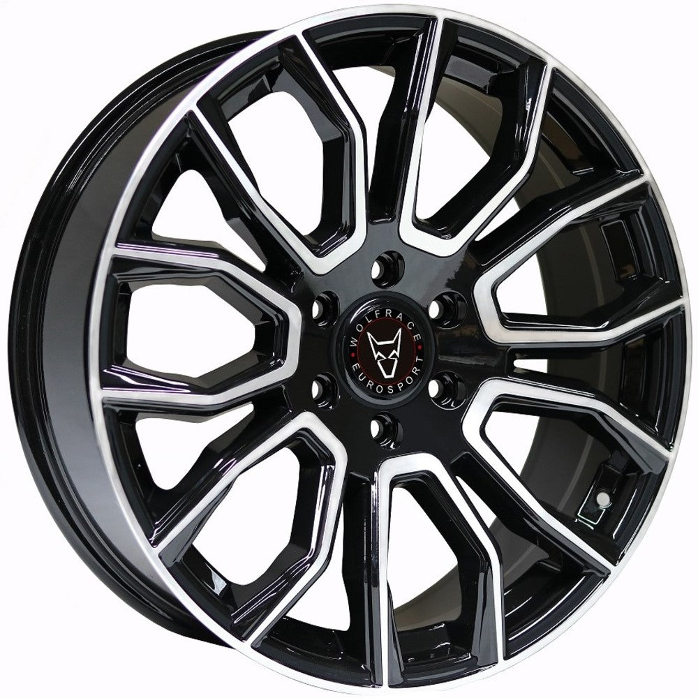 Wolfrace Eurosport Evoke X Gloss Black Polished Face