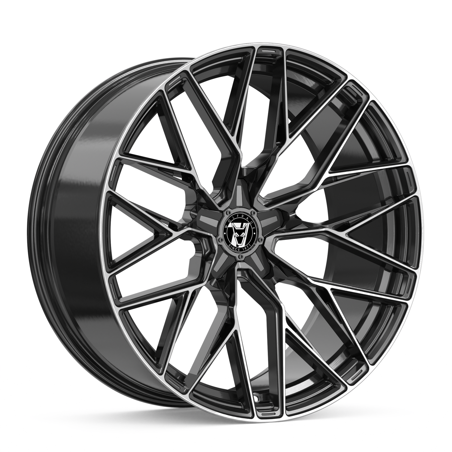 Wolfrace 71 Wolfsburg GTR CUSTOM Gloss Raven Black Polished