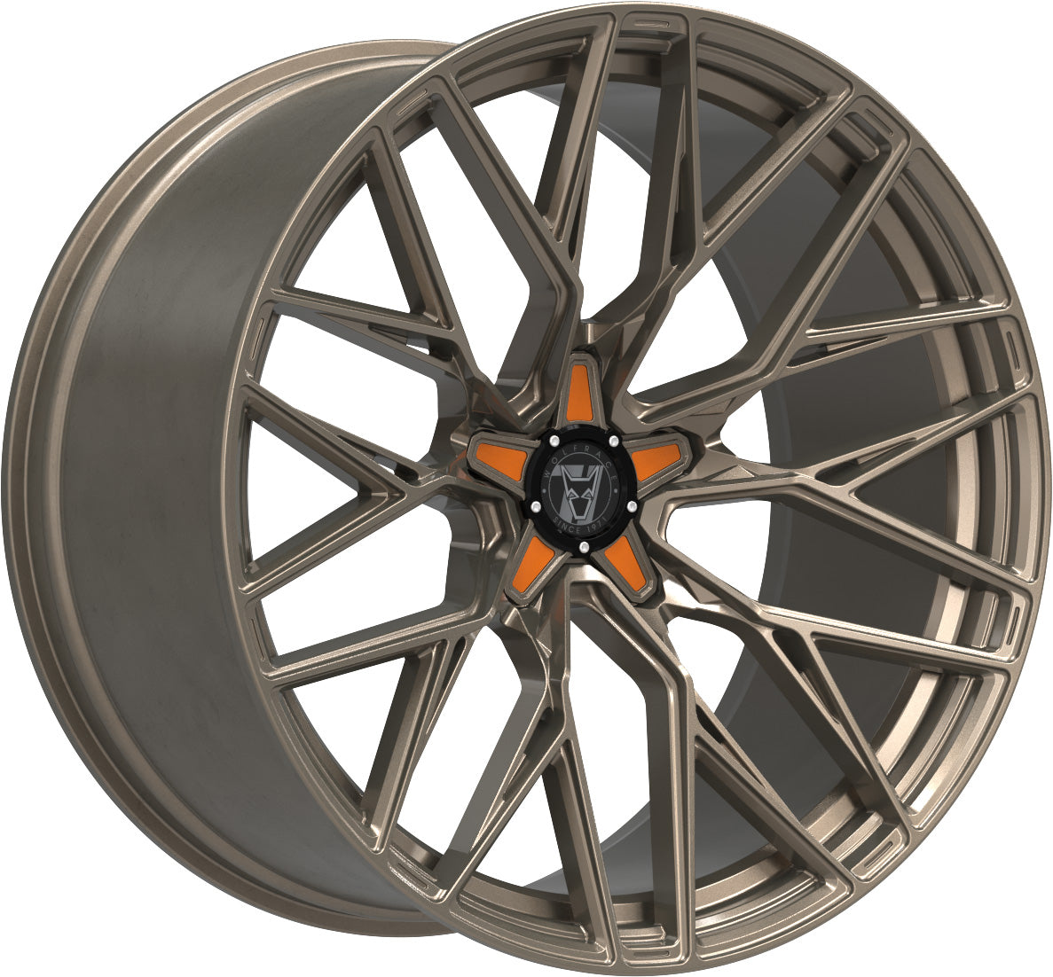 Wolfrace 71 Wolfsburg GTR CUSTOM Racing Bronze Orange Inserts