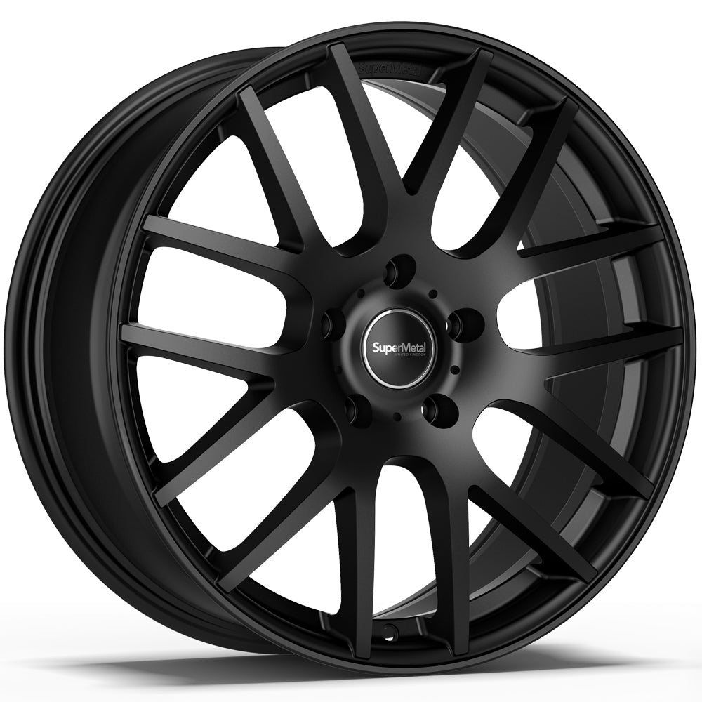 4 x SuperMetal Trident matt black