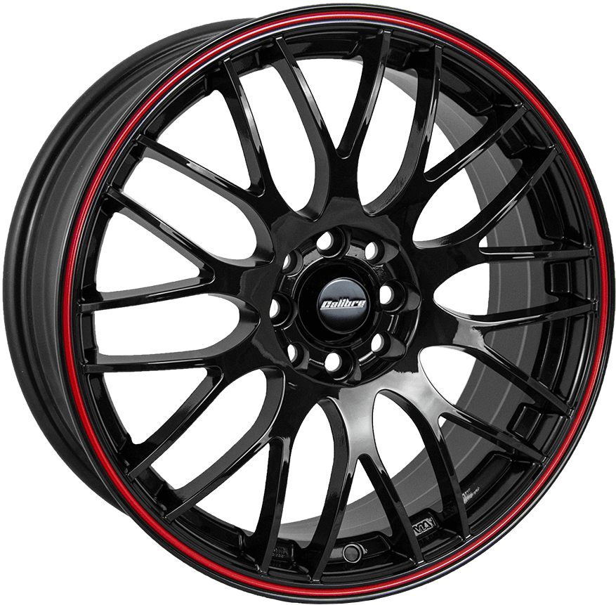 Calibre Motion Gloss Black / Red Pinstripe