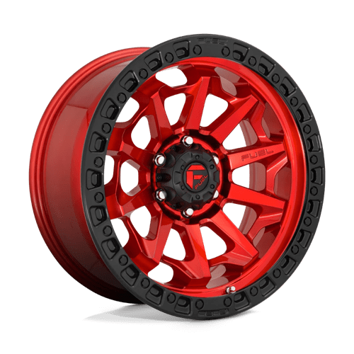 4 x Fuel 1PC D695 COVERT CANDY RED BLACK BEAD RING