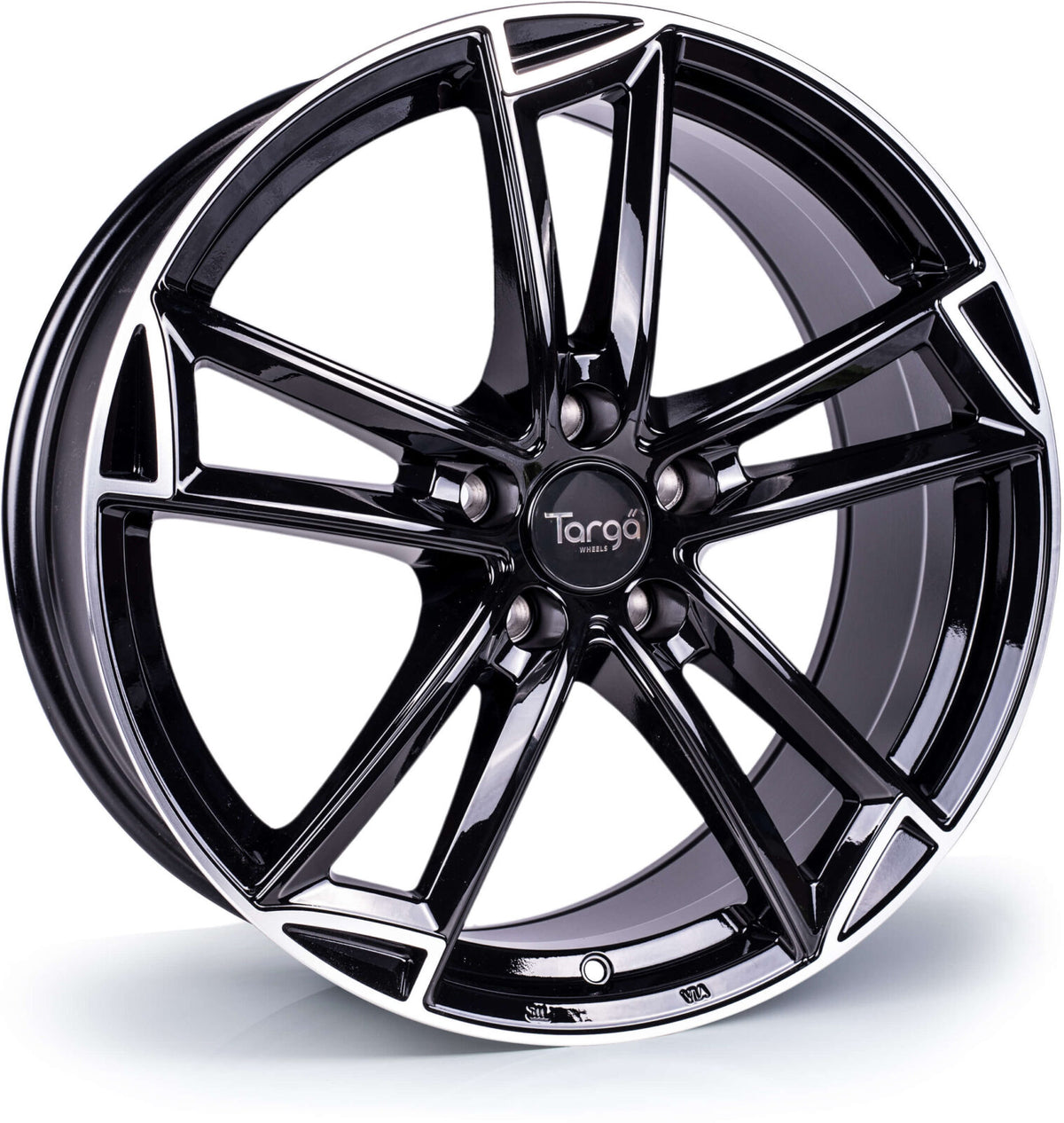 4 x Targa TG3 Gloss Black / Polished Lip & 4 x 225/40R19 93Y XL MICHELIN CROSSCLIMATE 3 SPORT