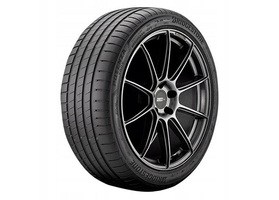 4 x ROMAC DIABLO BLACK/POLISH & 4 x 235/35R19 91Y XL BRIDGESTONE POTENZA S005 AO