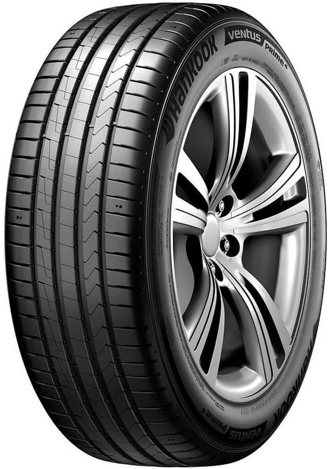 4 x AXE EX45 GLOSS BLACK & 4 x 235/55R18 104V XL HANKOOK VENTUS PRIME 4 K135A