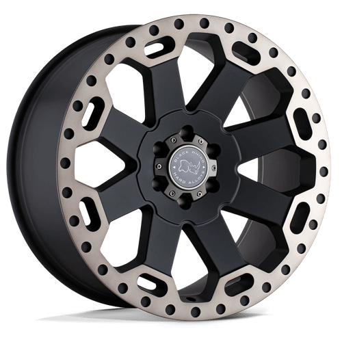 4 x Black Rhino WARLORD MATTE BLACK W/ MACHINED DARK TINT