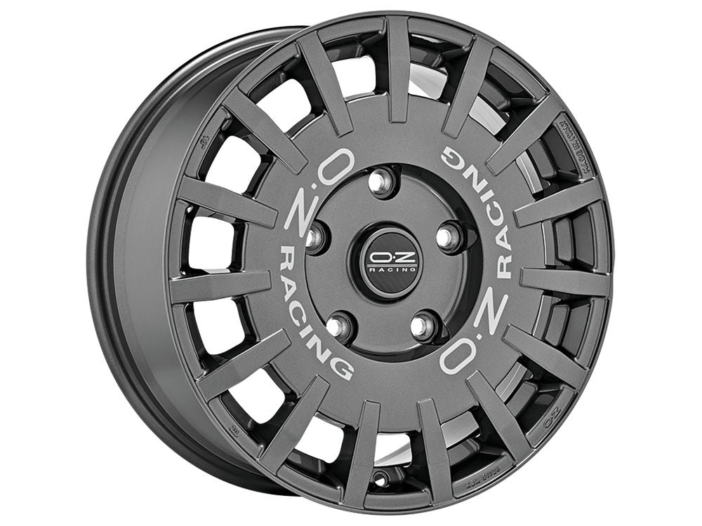 OZ Racing RALLY RACING VAN DARK GRAPHITE SILVER LETTERING