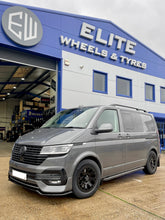Load image into Gallery viewer, 17&quot; Volkswagen Transporter Black Rhino Warlord Midnight Black Alloy Wheels
