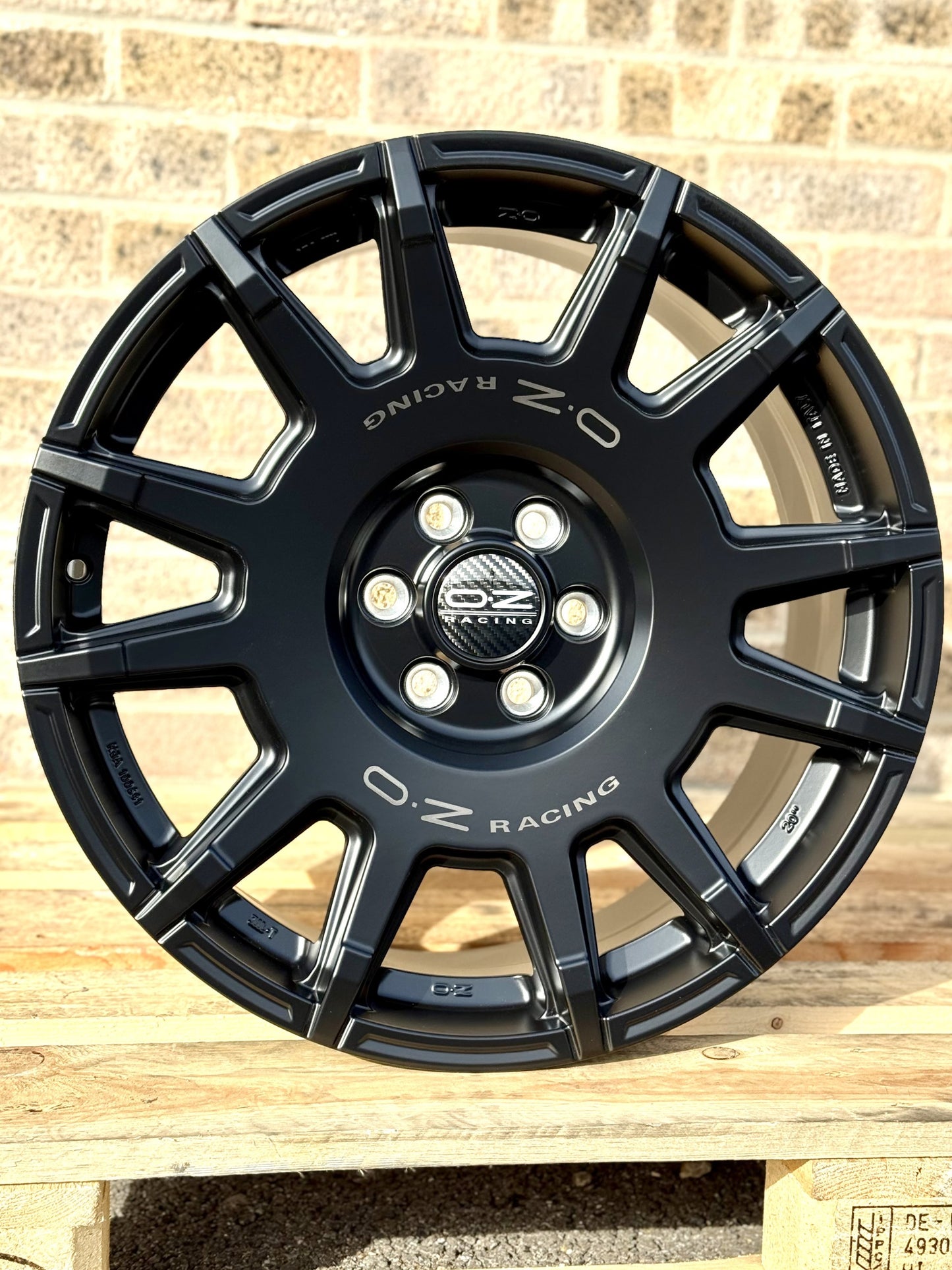 20" Ford Transit Custom 2024 OZ Rally Legend Matt Black Alloy Wheels