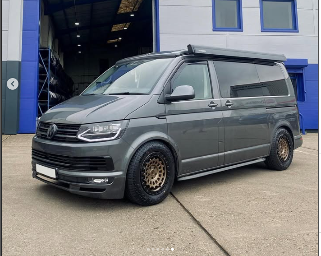 17" Volkswagen Transporter Fuel Zephyr Matt Bronze Alloy Wheels and Tyres