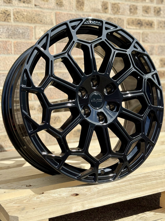 20" Ford Transit Custom Velare VLR 6R Gloss Black Alloy Wheels