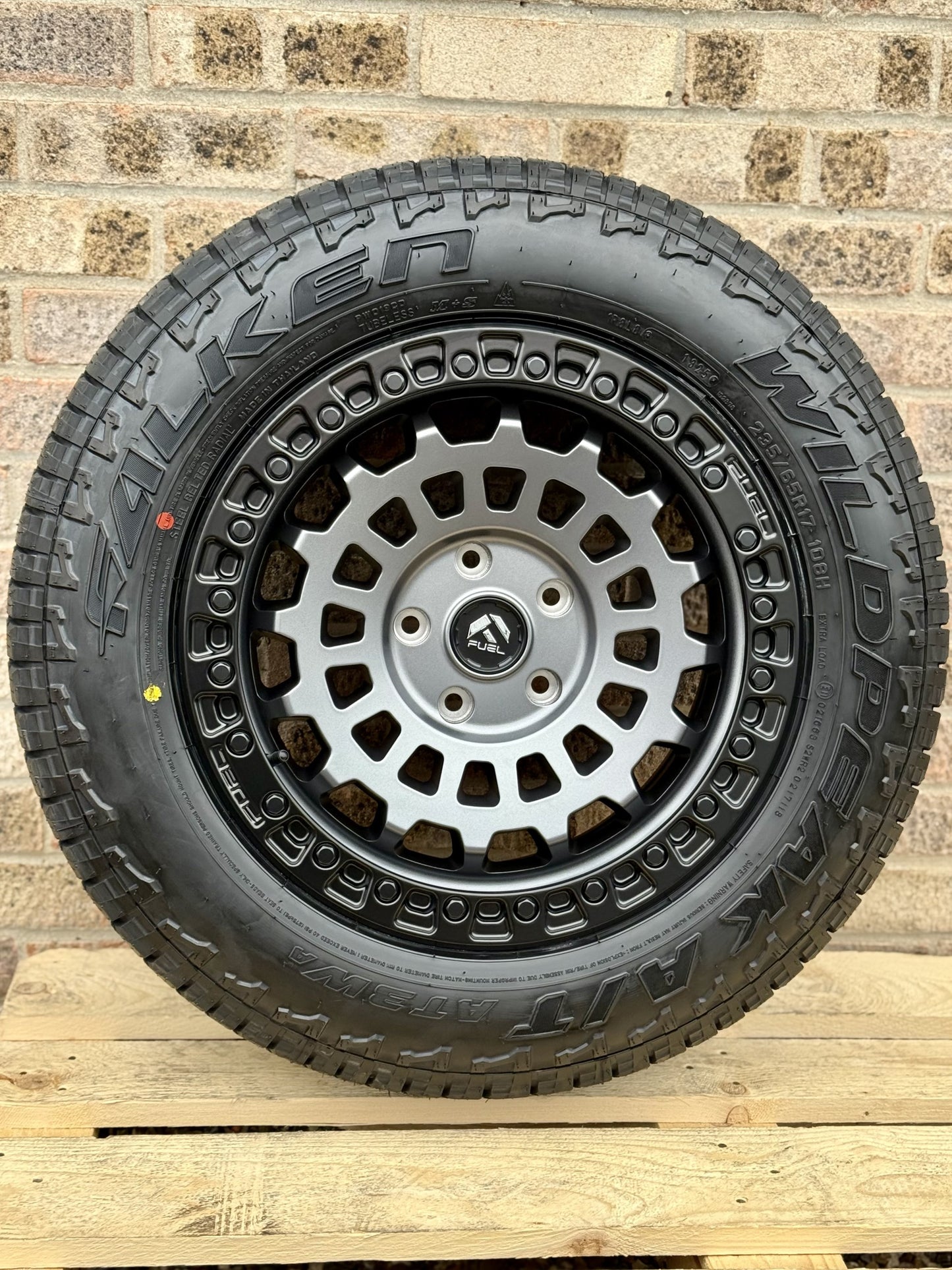 17" Volkswagen Transporter Fuel Zephyr Matt Grey Alloy Wheels and Tyres