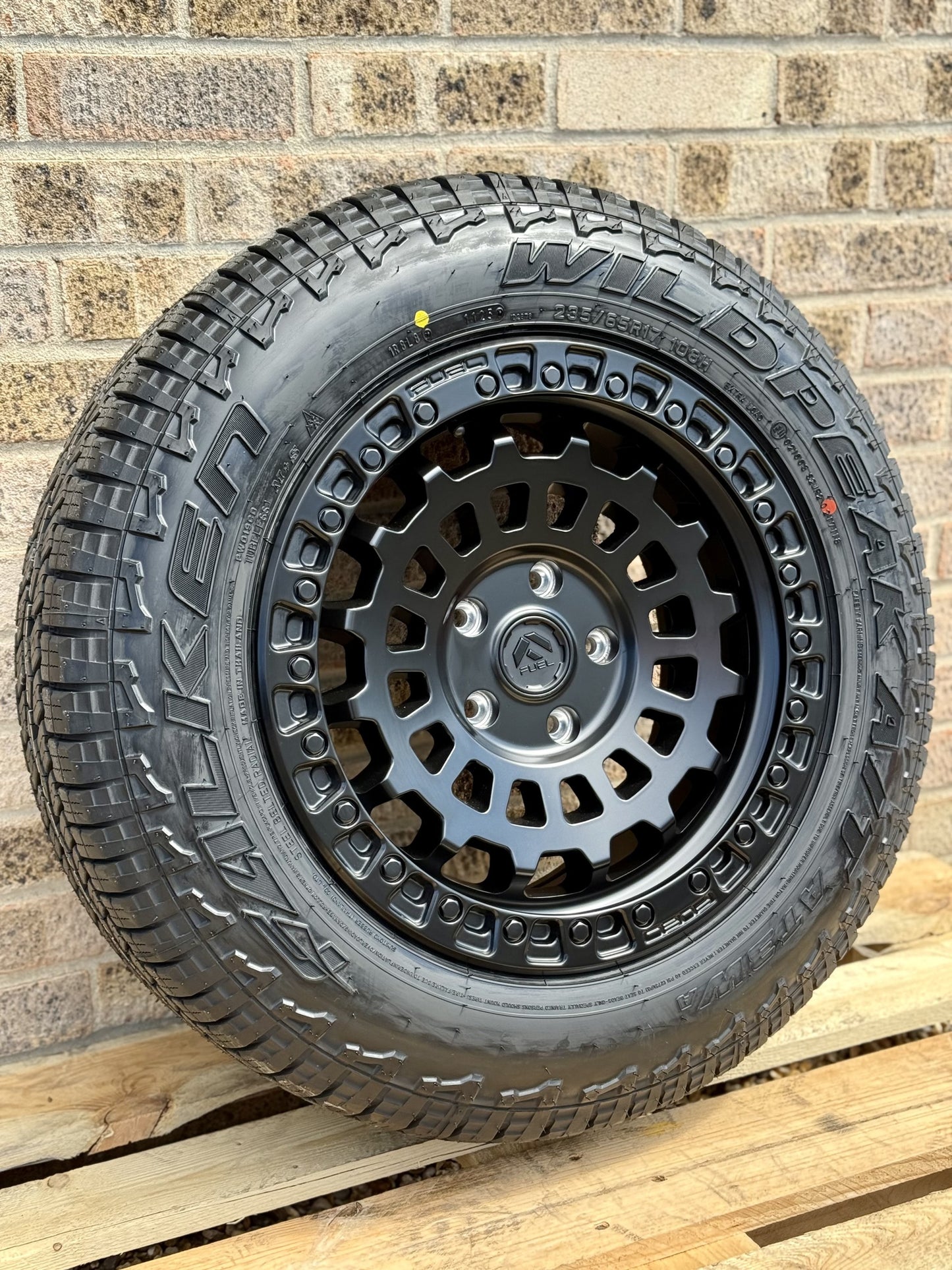 17" Volkswagen Transporter Fuel Zephyr Matt Black Alloy Wheels and Tyres