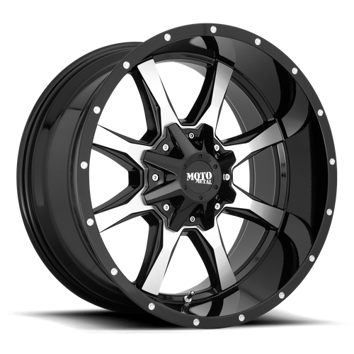 Wheel & Tyres Package( Moto Metal MO970 GLOSS BLACK W/ MACHINED FACE + 235/65R16 HK VAN RA18 115/113R )