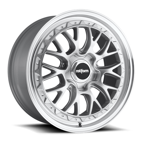 Rotiform 1PC R155 LSR GLOSS SILVER MACHINED