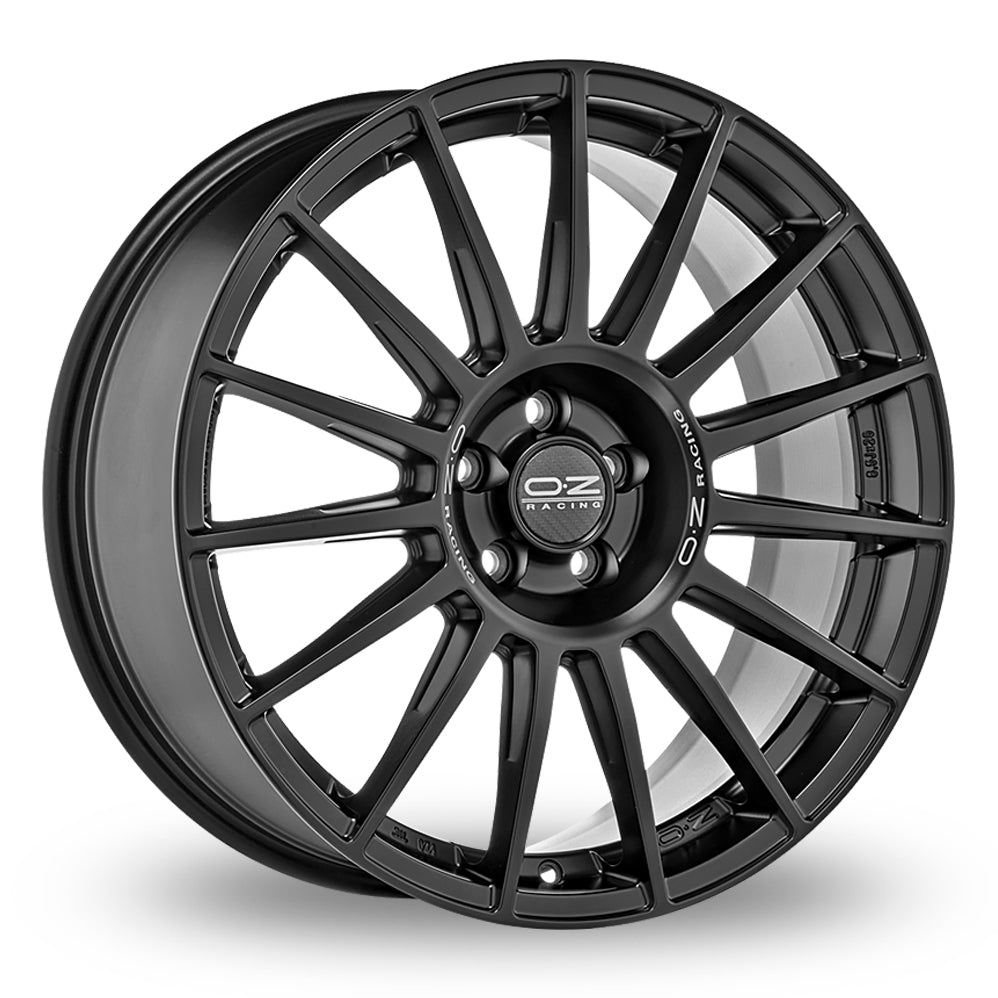 REAR Wheel & Tyres Package( OZ Racing SUPERTURISMO DAKAR MATT BLACK SILVER LETTERING + 285/30ZR20 CO SC7 99YXL FR )