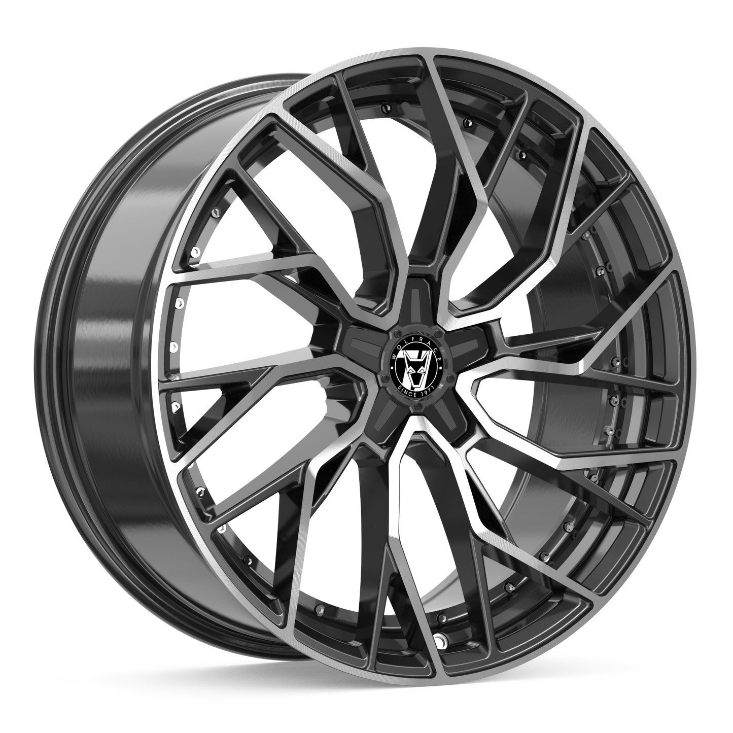 Wolfrace 71 Voodoo CUSTOM Gloss Raven Black Polished