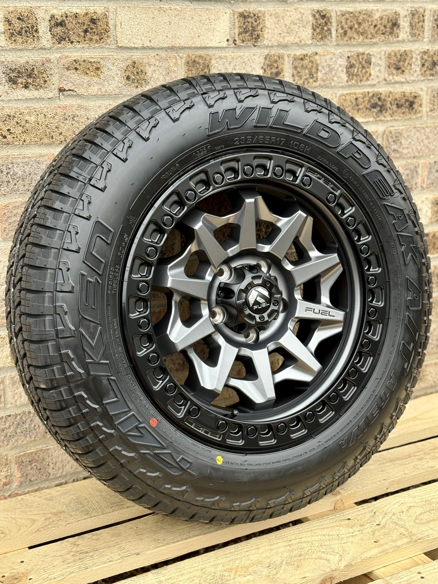 17" Volkswagen Transporter Fuel Covert Matt Grey Alloy Wheels and Tyres