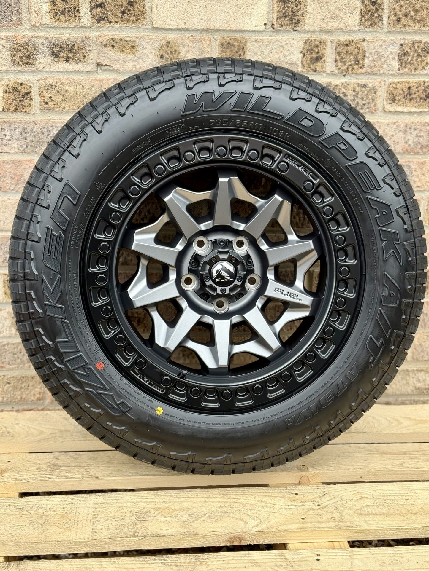 17" Volkswagen Transporter Fuel Covert Matt Grey Alloy Wheels and Tyres