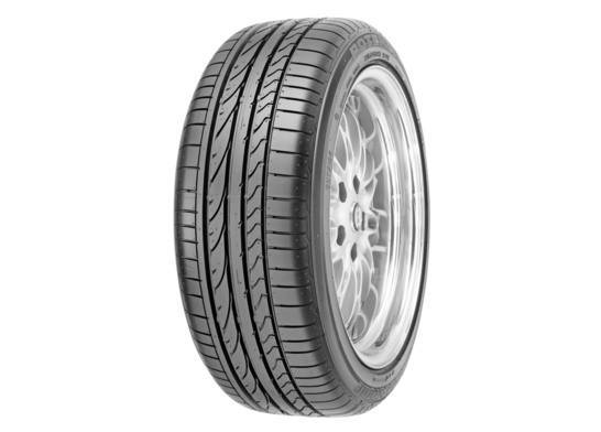 4 x AXE EX18 BLACK & POLISHED & 4 x 245/40RF19 (98Y) XL BRIDGESTONE POTENZA RE050A I RFT
