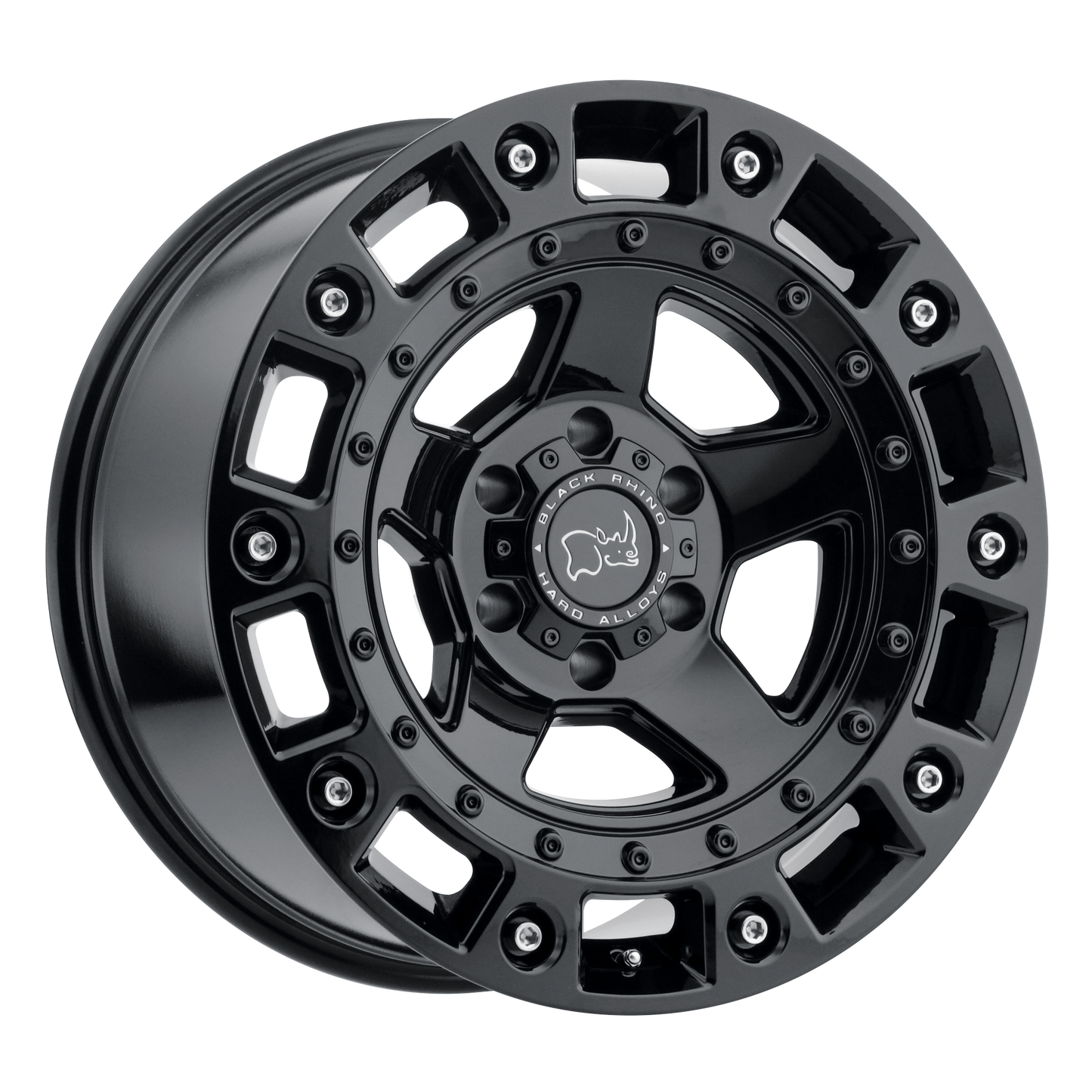 Black Rhino CINCO GLOSS BLACK W/ STAINLESS BOLT