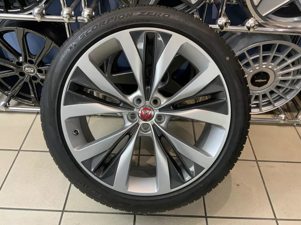 GENUINE JAGUAR F PACE 22"HELIX ALLOY WHEEL & TYRE STYLE 1020