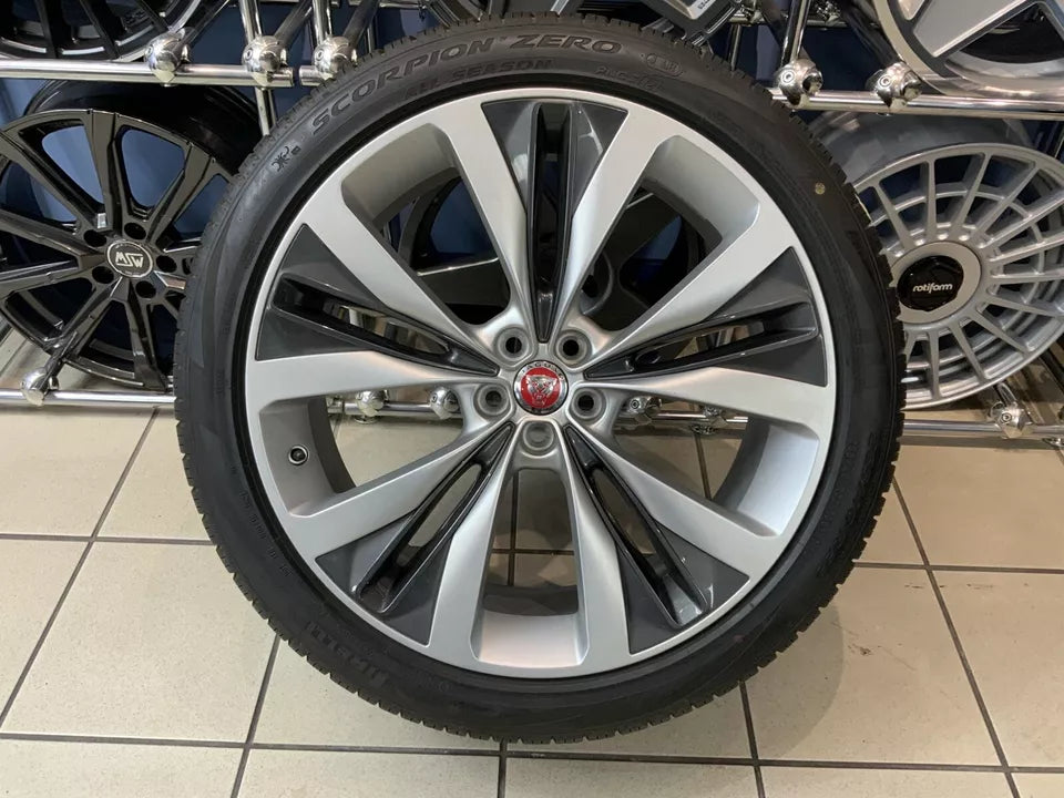 GENUINE JAGUAR F PACE 22"HELIX ALLOY WHEEL & TYRE STYLE 1020