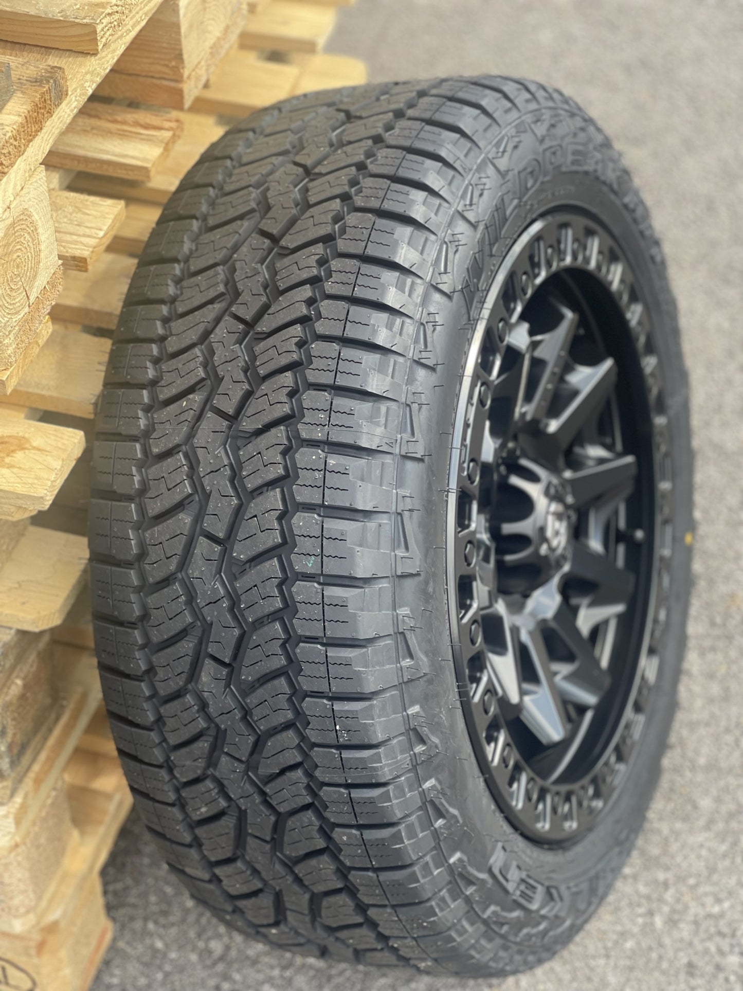18" Volkswagen Transporter Fuel Covert Alloy Wheels and All Terrain Tyres