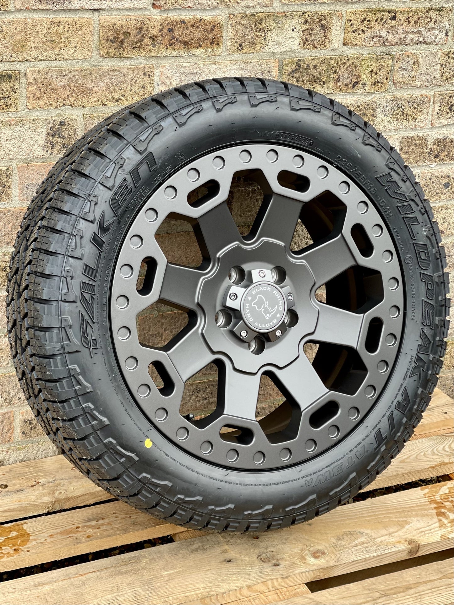 18" Volkswagen Transporter T5 T6 Black Rhino Warlord Gunmetal Alloy Wheels and Tyres
