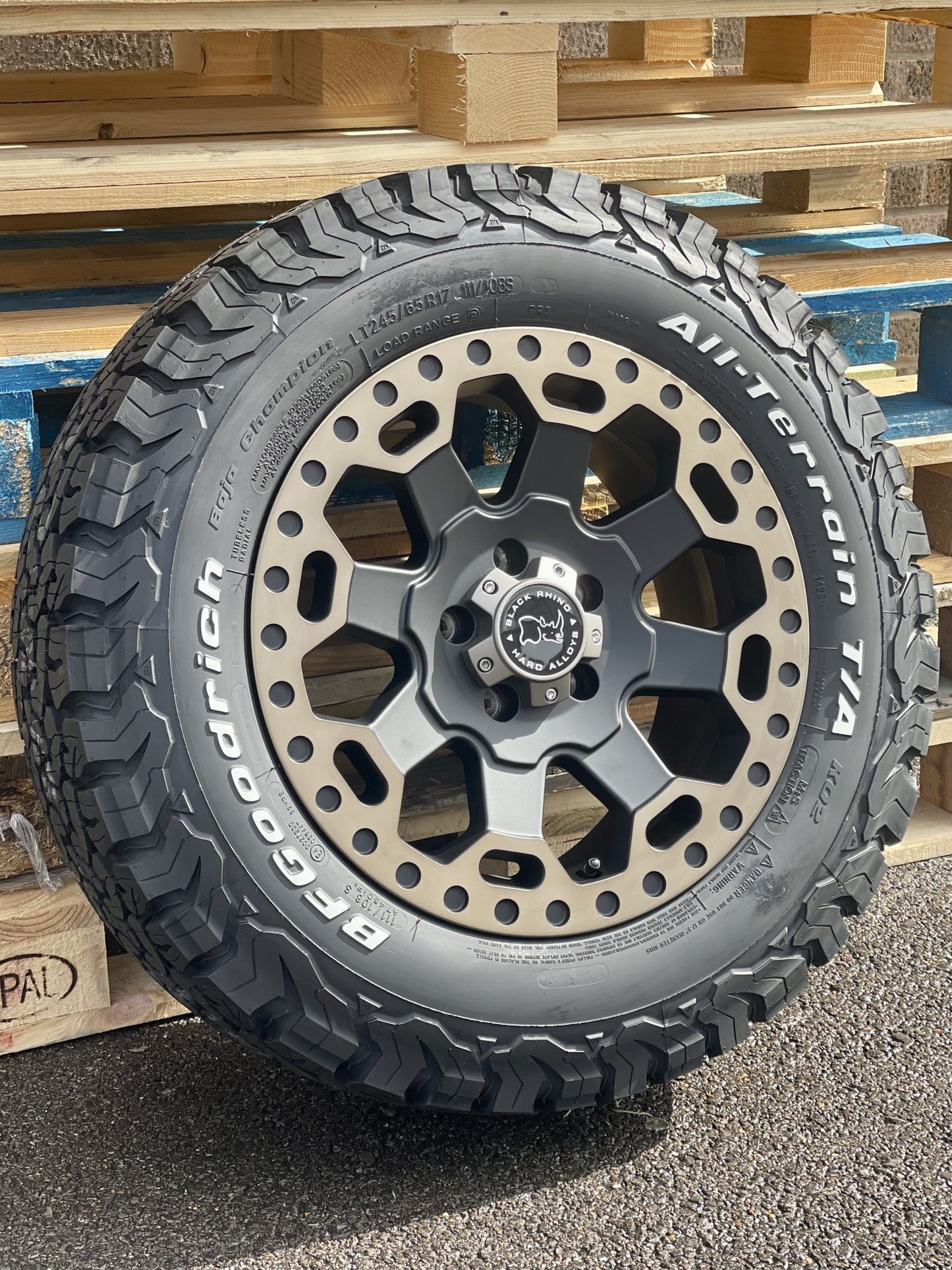 17" Volkswagen Transporter T5 T6 Black Rhino Warlord DDT Alloy Wheels and BFG Tyres