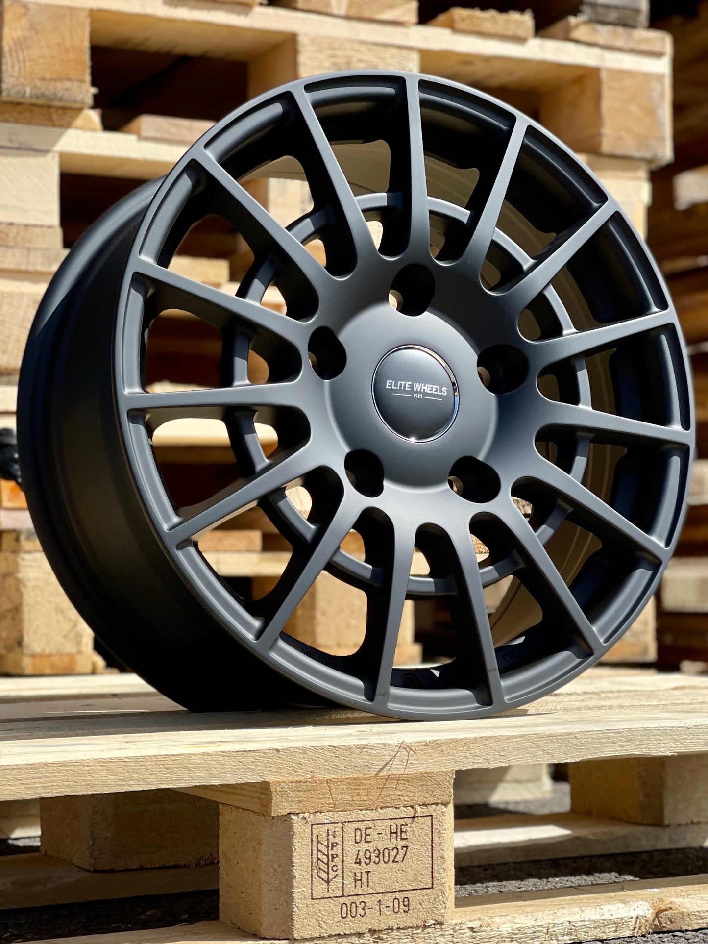 18" 2024 Volkswagen Transporter T7 Calibre T Sport Matt Black Alloy Wheels