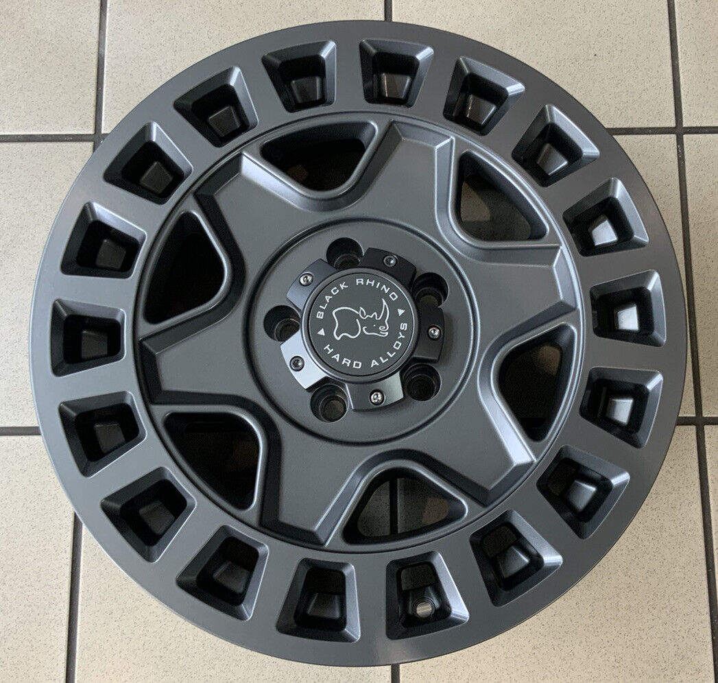 18" JEEP WRANGER BLACK RHINO ALLOY WHEELS
