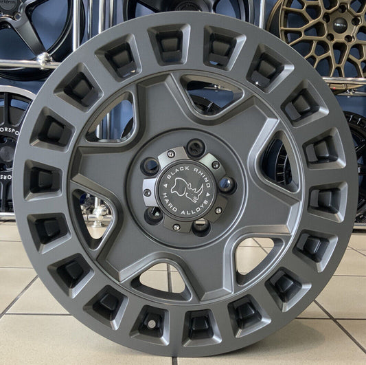18" JEEP WRANGER  BLACK RHINO  ALLOY WHEELS