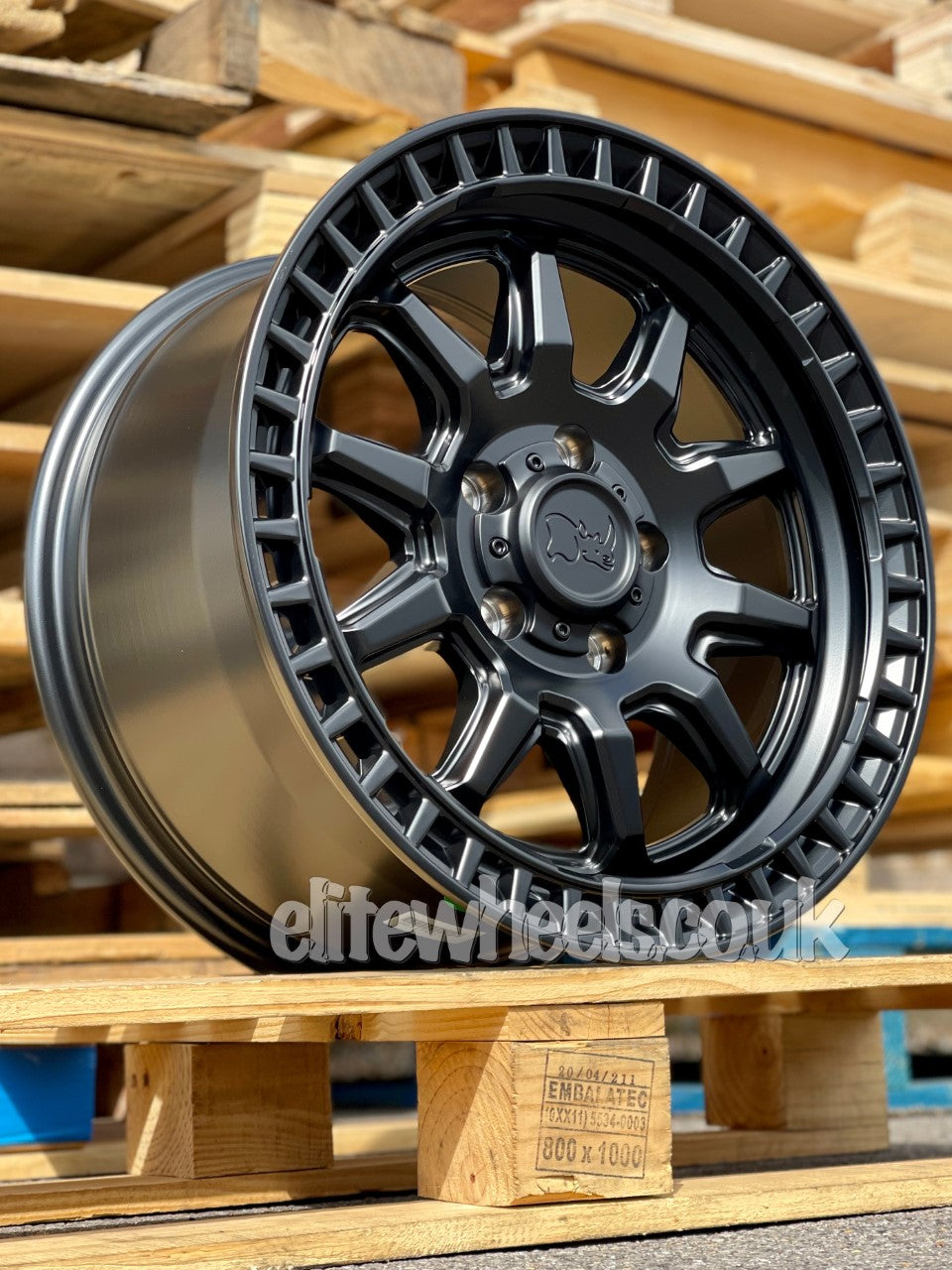 17" Volkswagen Amarok Black Rhino Calico Alloy Wheels
