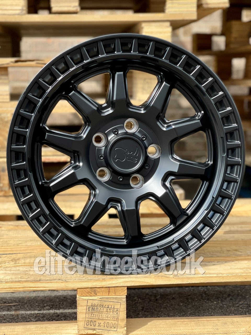 17" Volkswagen Amarok Black Rhino Calico Alloy Wheels