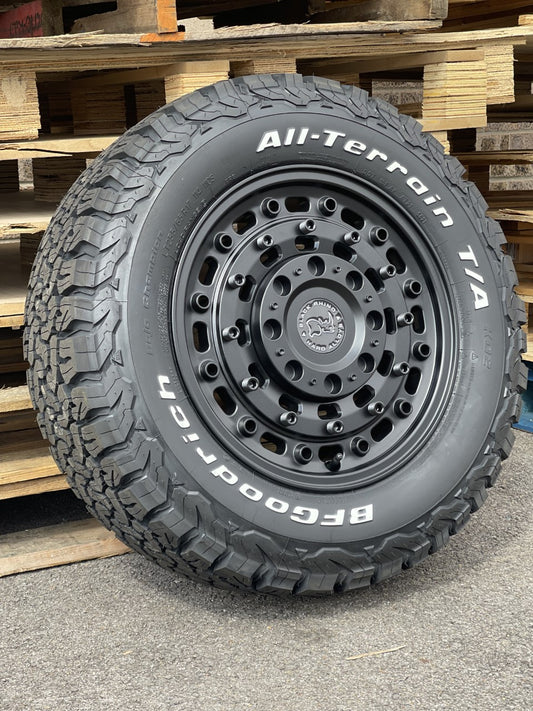 17" Mercedes Sprinter Volkswagen Crafter Black Rhino Arsenal Alloy Wheels and Tyres