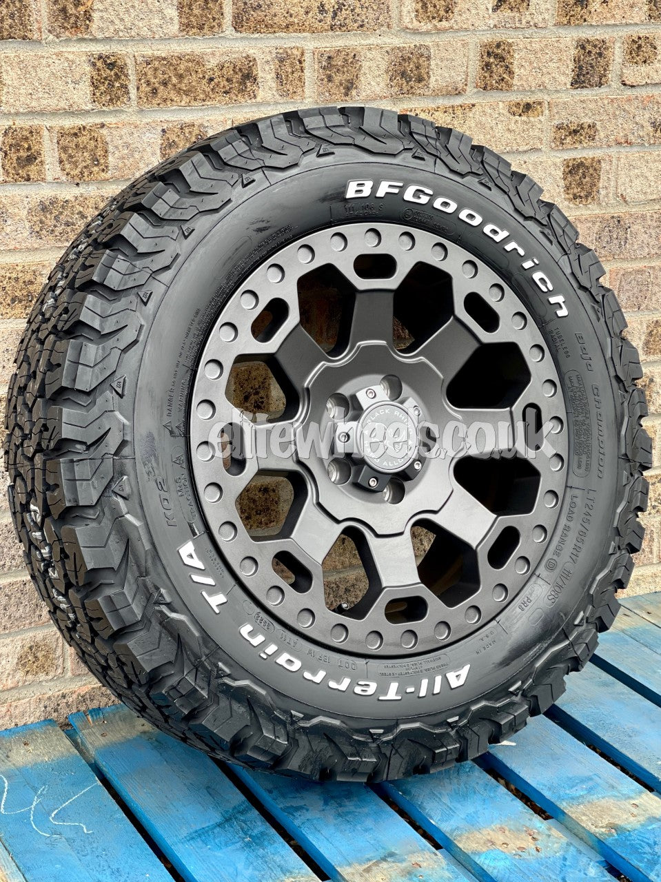 17" Volkswagen Crafter MAN TGE Black Rhino Warlord Gunmetal Alloy Wheels & BFG KO2 Tyres