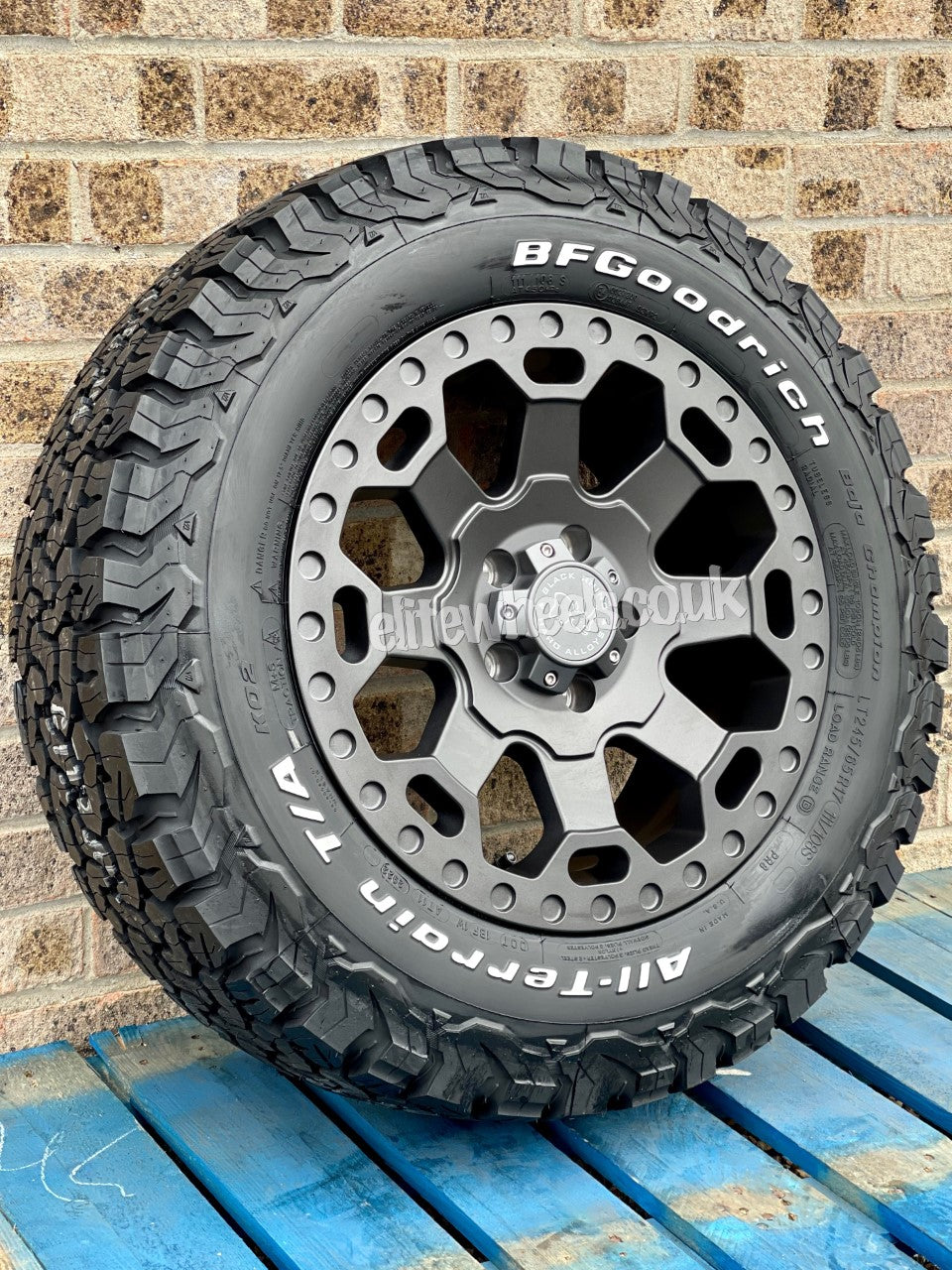 17" Volkswagen Crafter MAN TGE Black Rhino Warlord Gunmetal Alloy Wheels & BFG KO2 Tyres