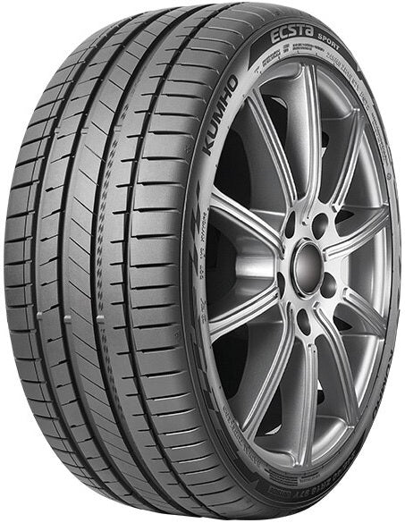 4 x FOX FX5 GLOSS BLACK & 4 x 225/40ZR18 92Y XL KUMHO ECSTA SPORT PS72