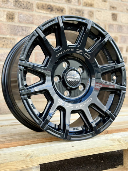 17" Volkswagen Transporter OZ Rally Legend Gloss Black Alloy Wheels