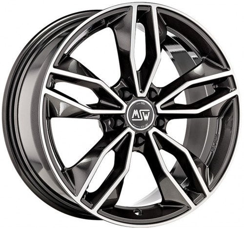 4 x MSW MSW 71 GLOSS DARK GREY FULL POLISHED & 4 x 255/45R19 MI XCLIMT 2 104HXL VO [2]