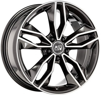 4 x MSW MSW 71 GLOSS DARK GREY FULL POLISHED & 4 x 255/45R19 MI XCLIMT 2 104HXL VO [2]