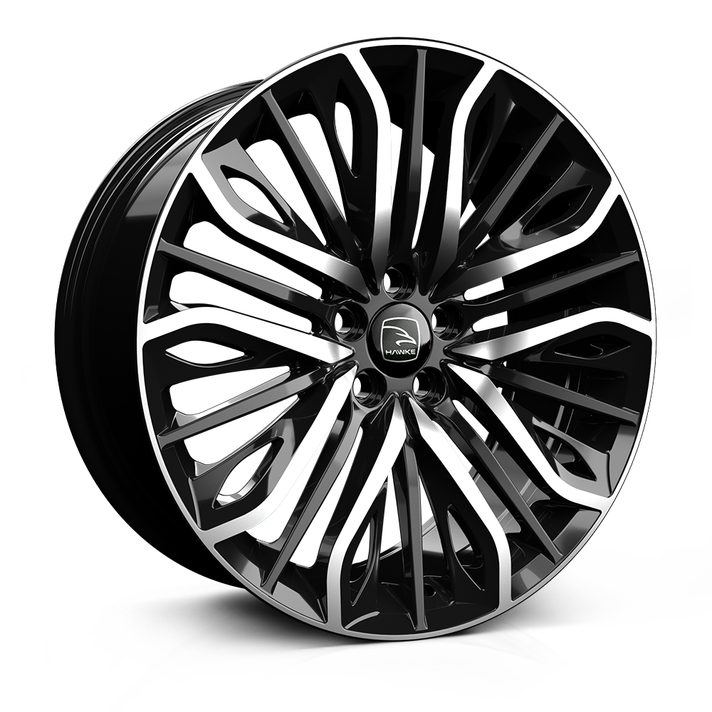 Wheel & Tyres Package( Hawke Wheels Vega Black Polish + 275/45R22 CO HL CCRX[1]115WXL )