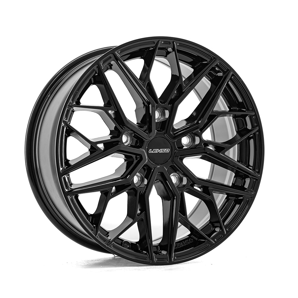 4 x LENSO VENTUS GLOSS BLACK & 4 x LEAO 245/45R18 100W NOVAFORCE XL
