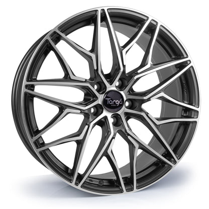 FRONT Wheel & Tyres Package( Targa TG6-FF Black Machined Face + 255/40R18 COMFORSER CF710 99W XL )