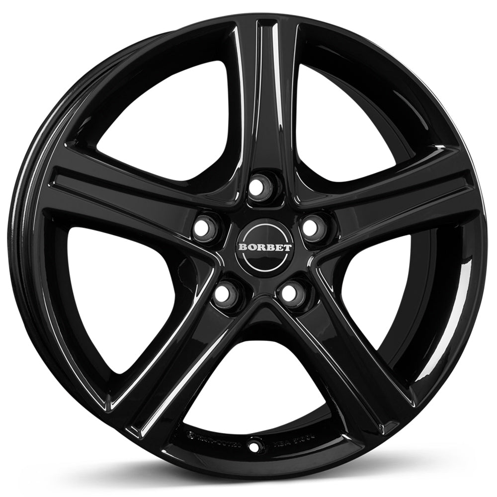 4 x Borbet CWD black glossy & 4 x 205/70R15 100H XL MICHELIN LATITUDE CROSS